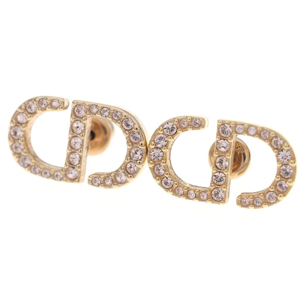 Dior Petit CD Stud Earrings Pink Gold