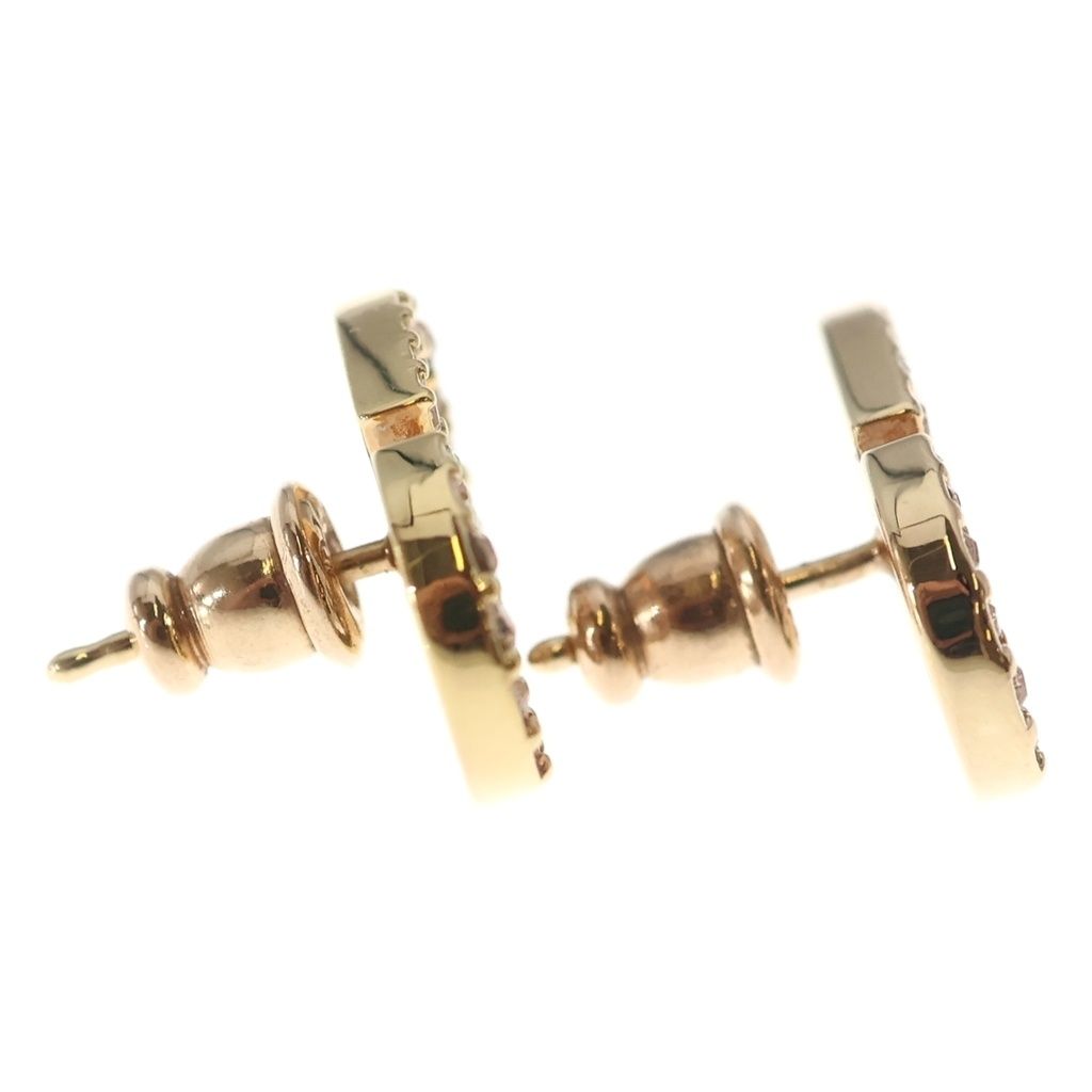 Dior Petit CD Stud Earrings Pink Gold — view 4