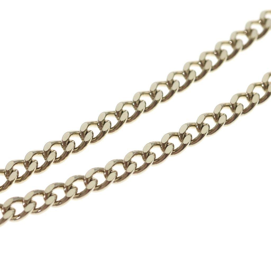 Chanel CC Logo Rhinestone Faux Pearl Long Chain Necklace Gold — view 5