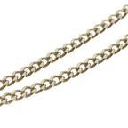 Chanel CC Logo Rhinestone Faux Pearl Long Chain Necklace Gold — view 5