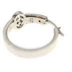 Gucci GG Interlocking Hoop Earrings Silver — view 5