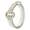 Gucci GG Interlocking Hoop Earrings Silver