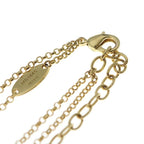 Louis Vuitton LV Rhinestone Necklace Gold Plated — view 4
