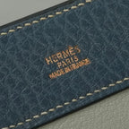 Hermes Tote Fjord White Navy Gray Gold Handbag Tricolor 2-Way — view 7