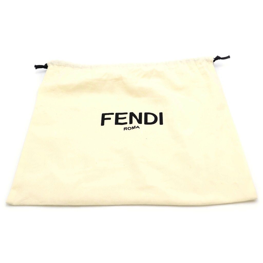 Fendi Canyu Leather 2-Way Chain Shoulder Bag Silver — view 7