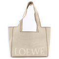 Loewe Font Tote Canvas Beige