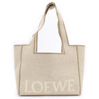 Loewe Font Tote Canvas Beige