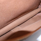 Louis Vuitton Saumur 35 Monogram Leather Shoulder Bag Gold Brown — view 5