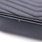 Saint Laurent Paris le Mini Cassandra Logo Plate Leather Tassel Chain Shoulder — view 6