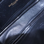 Saint Laurent Paris le Mini Cassandra Logo Plate Leather Tassel Chain Shoulder — view 5