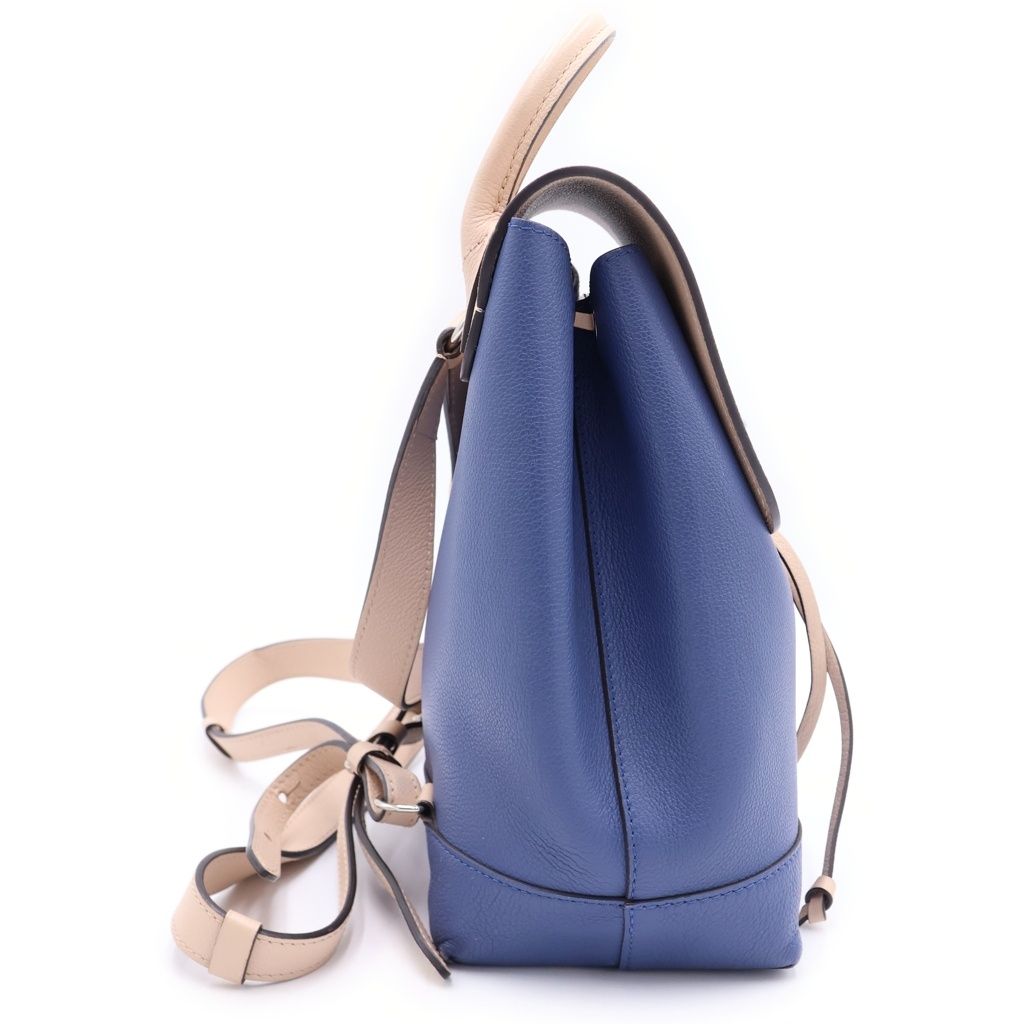 Louis Vuitton Lockme Backpack Blue Pink Leather Silver — view 3
