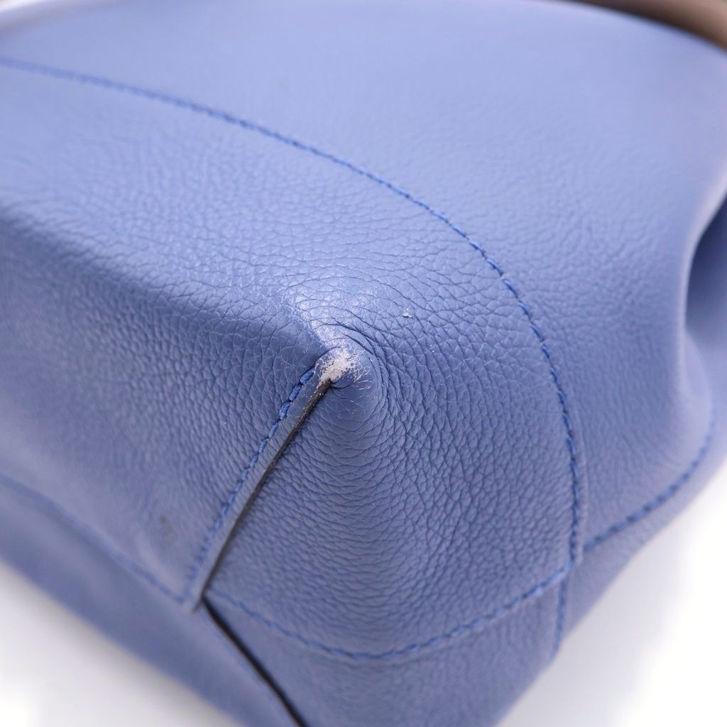 Louis Vuitton Lockme Backpack Blue Pink Leather Silver — view 6