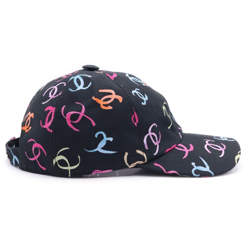 Chanel CC Multi CC Logo Baseball Cap Black — view 3