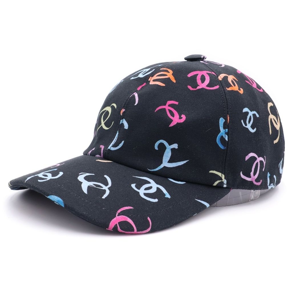 Chanel CC Multi CC Logo Baseball Cap Black