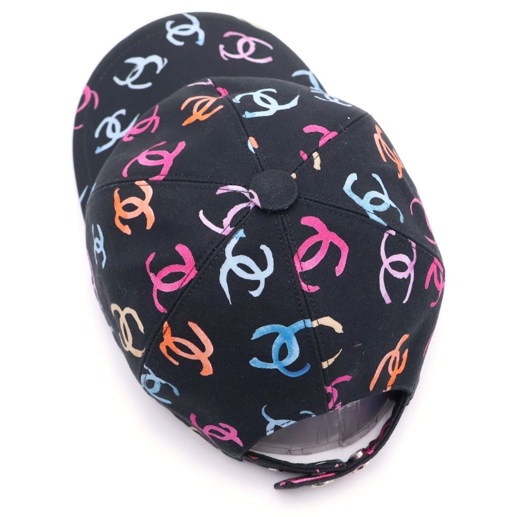 Chanel CC Multi CC Logo Baseball Cap Black — view 6