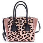 Prada Leopard Calf 2-Way Shoulder Bag Pink