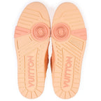 Louis Vuitton LV Trauner Monogram Denim Sneakers LV Low Cut Orange — view 5
