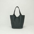 Hermes Picotin Lock 22 Tote Taurillon Clemence Vert Fonce Vertfonce Green Gold — view 3