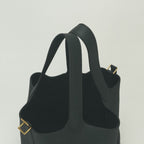 Hermes Picotin Lock 22 Tote Taurillon Clemence Vert Fonce Vertfonce Green Gold — view 4