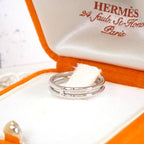 Hermes Arianne 49 Ring White Gold Wedding Marriage