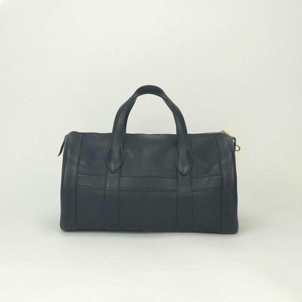 Hermes All Day Boston Bag Ardennes Blue Indigo Blueindigo Navy Gold