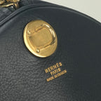 Hermes All Day Boston Bag Ardennes Blue Indigo Blueindigo Navy Gold — view 7