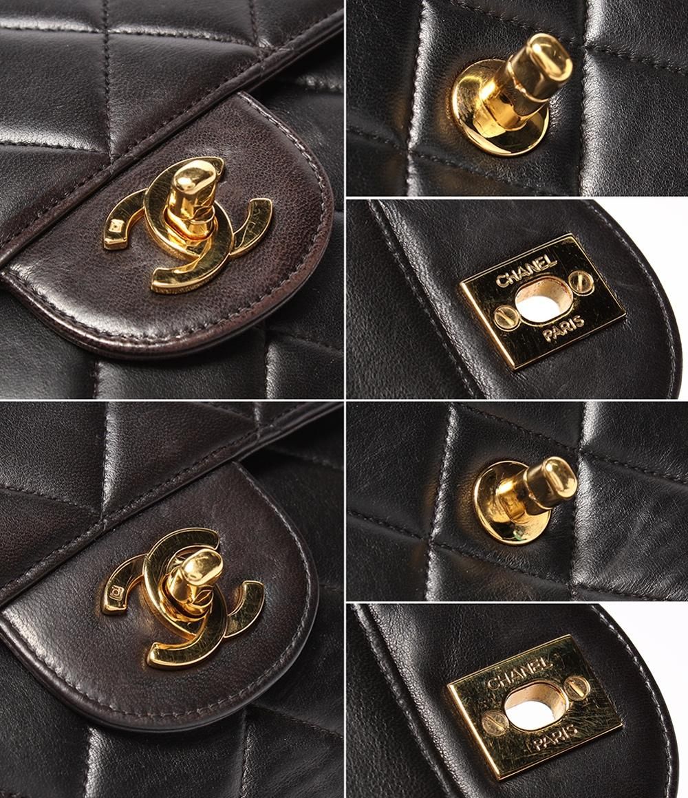 Chanel Shoulder Bag Double Faced Chain Lambskin Gold Bag Deca Quilted 30 — view 7