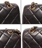 Chanel Shoulder Bag Double Faced Chain Lambskin Gold Bag Deca Quilted 30 — view 6