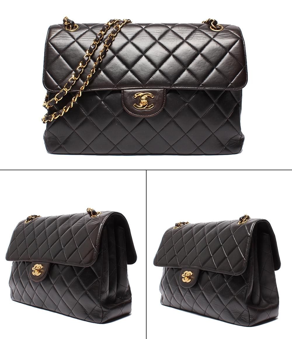 Chanel Shoulder Bag Double Faced Chain Lambskin Gold Bag Deca Quilted 30 — view 2