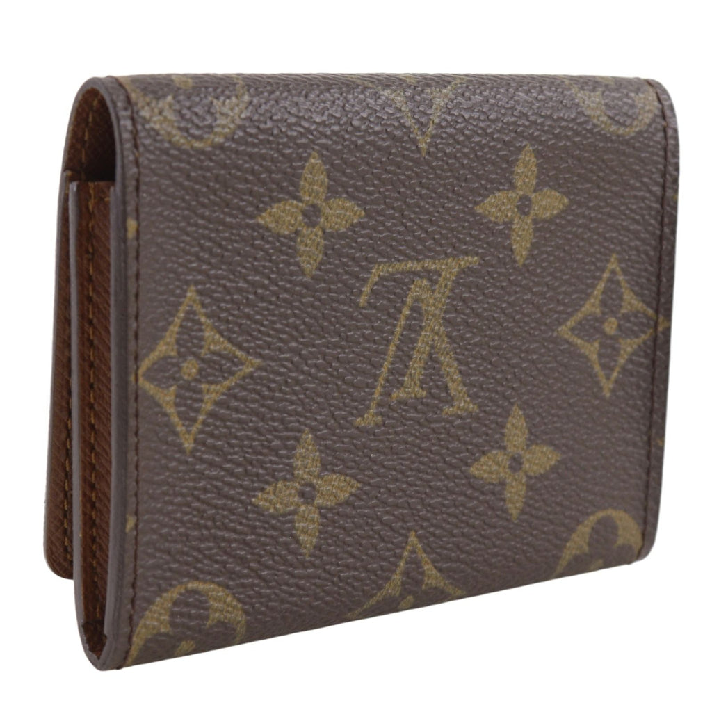 Louis Vuitton Business Card Holder Monogram Canvas Brown Case — view 3