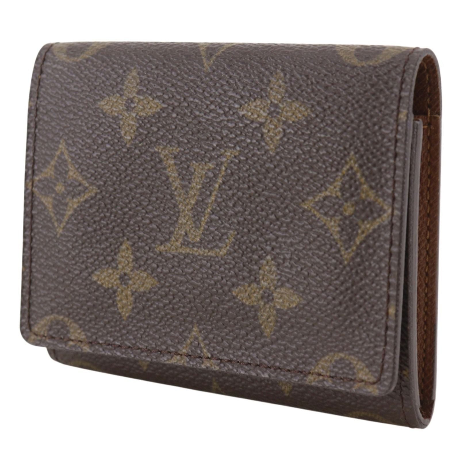 Louis Vuitton Business Card Holder Monogram Canvas Brown Case — view 2