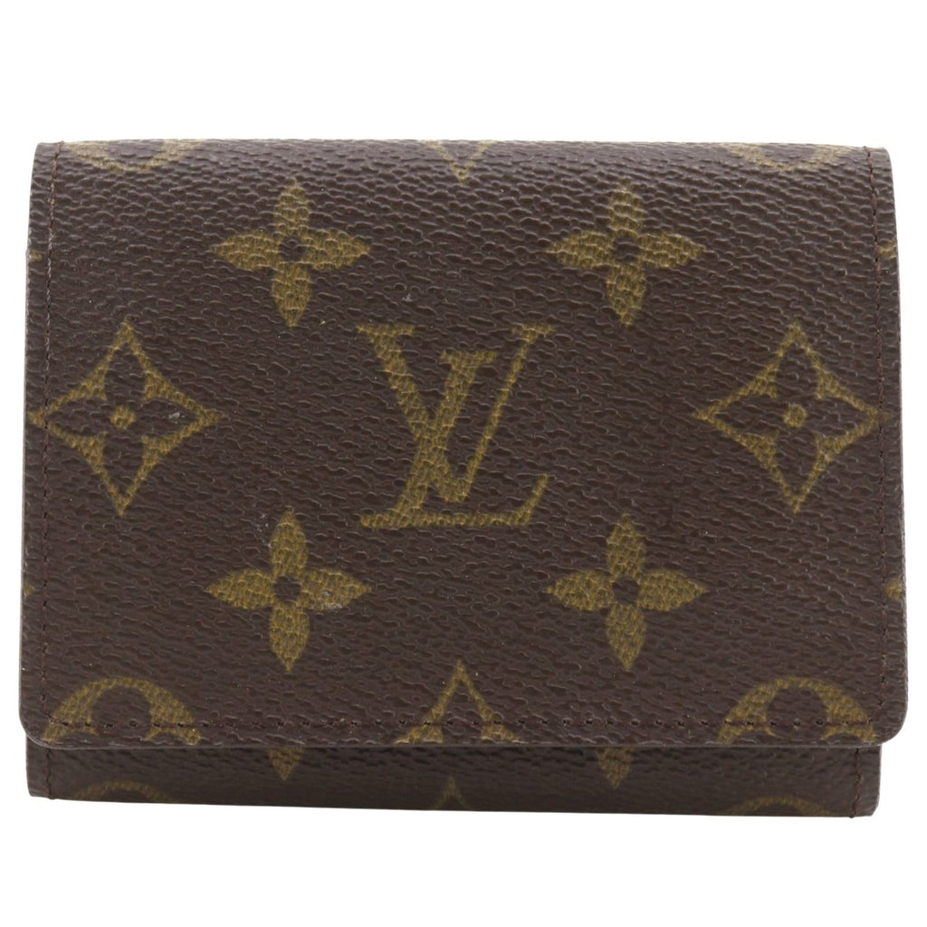 Louis Vuitton Business Card Holder Monogram Canvas Brown Case