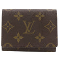 Louis Vuitton Business Card Holder Monogram Canvas Brown Case