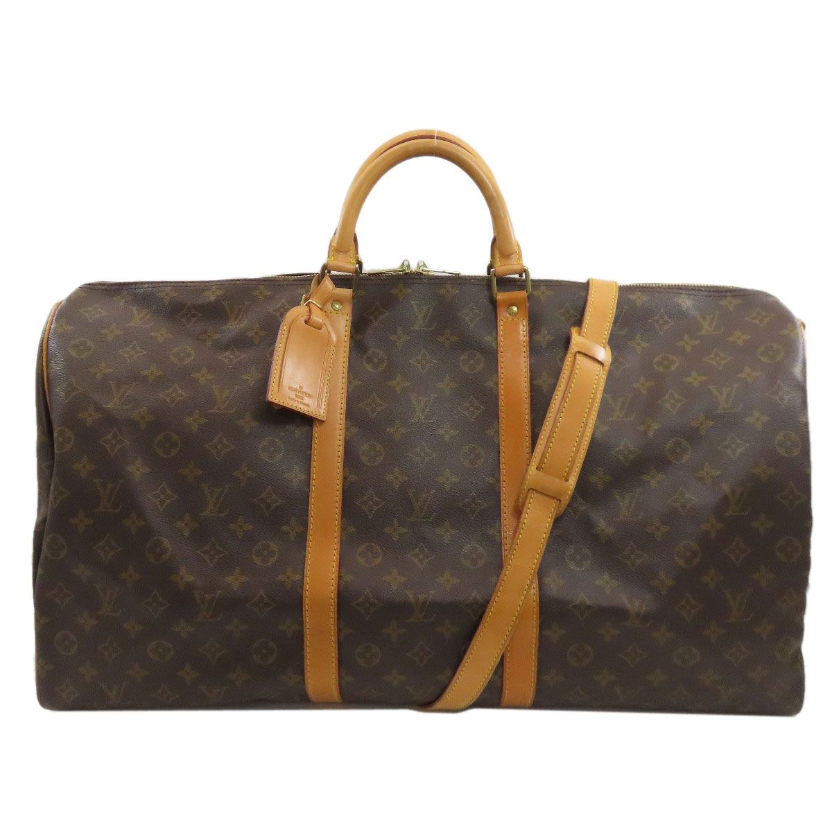 Louis Vuitton Keepall 60 Bandouliere Boston Bag Monogram Canvas