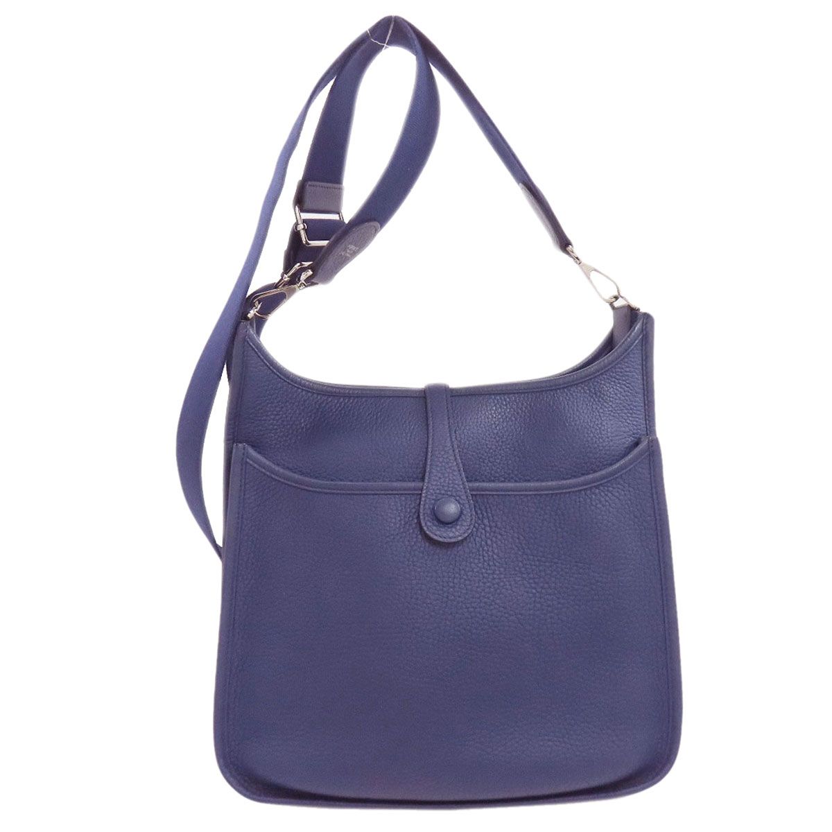 Hermes Evelyne 3 PM Silver Shoulder Bag Taurillon Clemence — view 2
