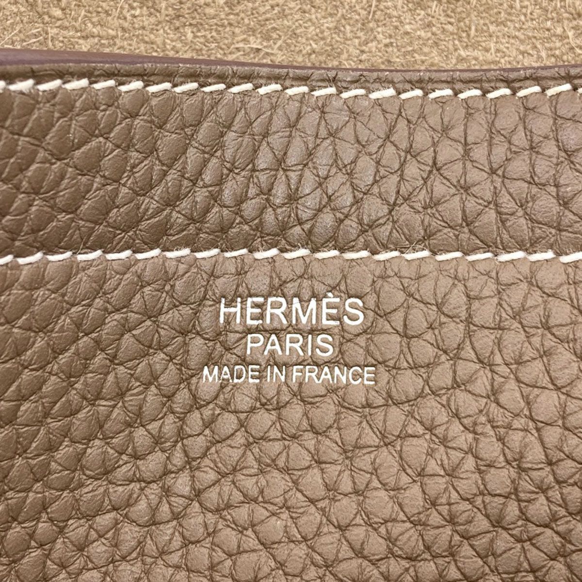 Hermes Cavasserie 31 Etoupe Tote Taurillon — view 6