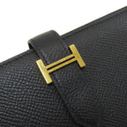 Hermes Bearn Souffle Gold Wallet Epsom — view 9