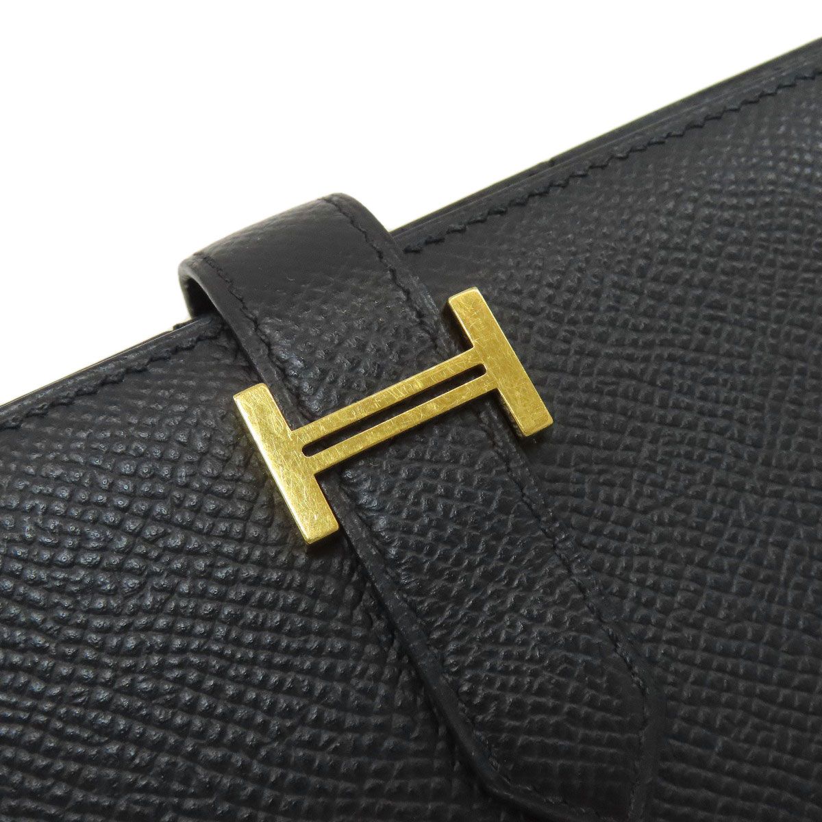 Hermes Bearn Souffle Gold Wallet Epsom — view 9