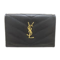 Saint Laurent Stitch Cassandra Trifold Wallet Calf