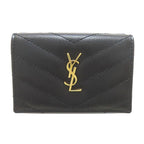 Saint Laurent Stitch Cassandra Trifold Wallet Calf