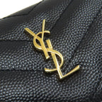 Saint Laurent Stitch Cassandra Trifold Wallet Calf — view 9