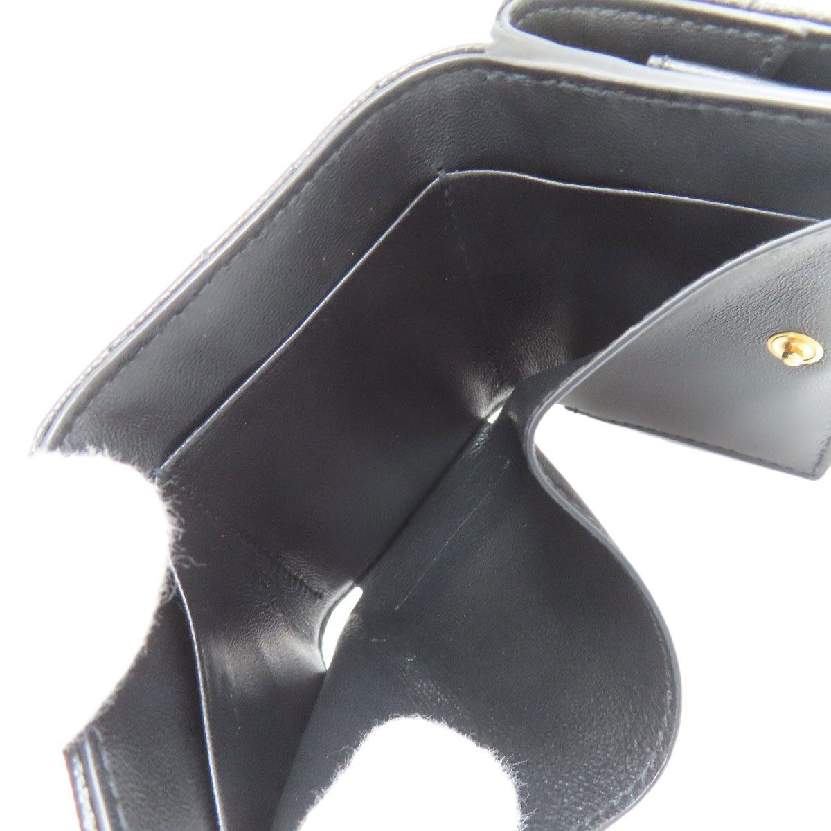 Saint Laurent Stitch Cassandra Trifold Wallet Calf — view 5