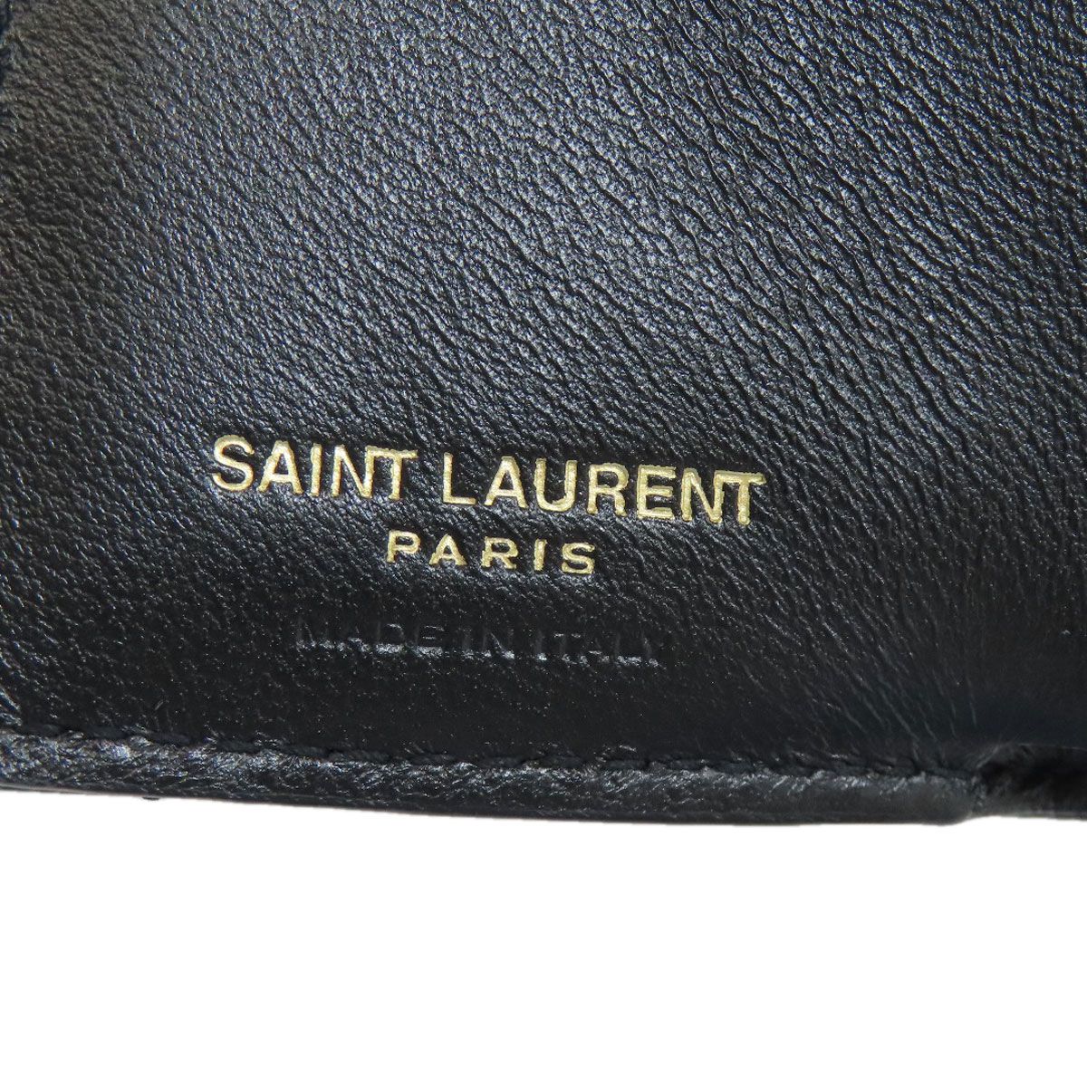 Saint Laurent Stitch Cassandra Trifold Wallet Calf — view 7