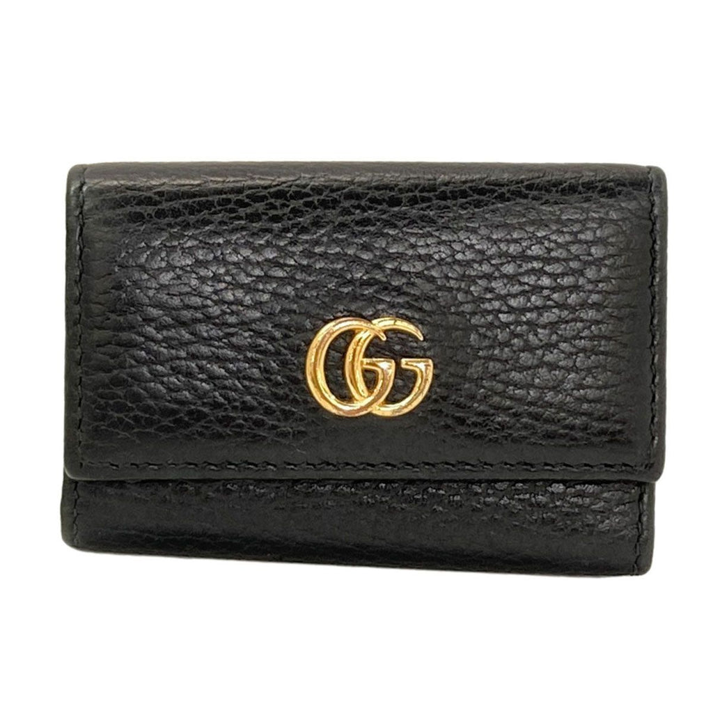 Gucci GG Marmont Key Case Leather Key Holder