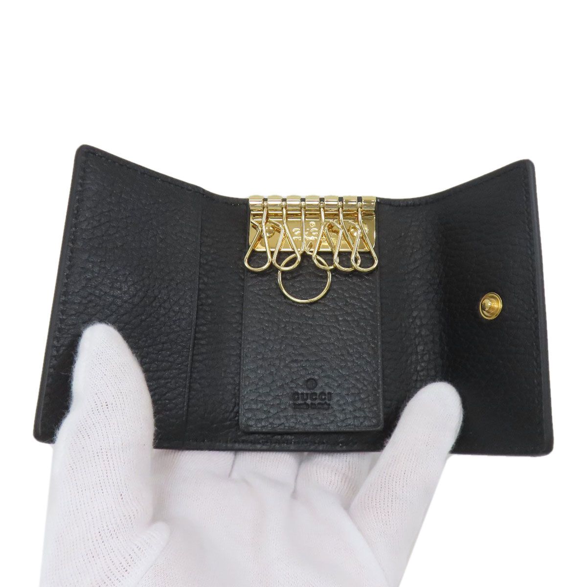Gucci GG Marmont Supreme Key Case Key Holder — view 4