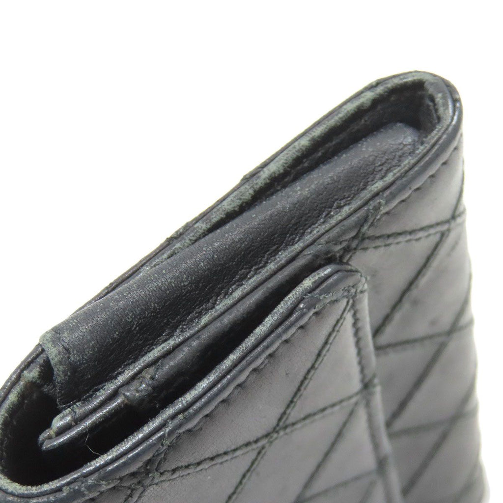 Chanel Quilted CC Logo Card Case Leather — view 9