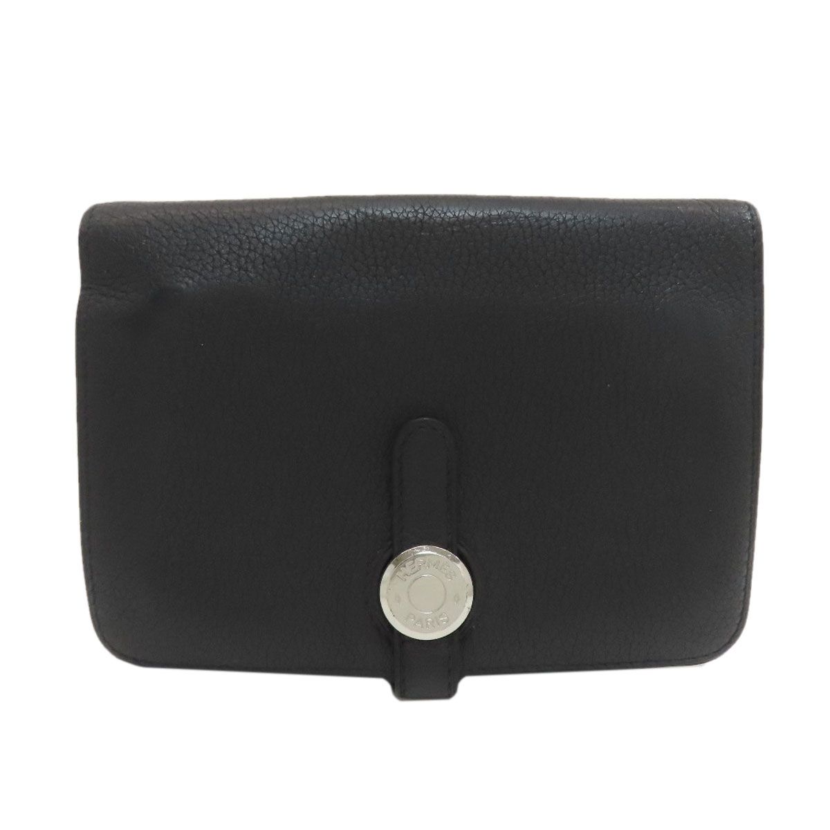 Hermes Dogon Compact Silver Coin Case Togo