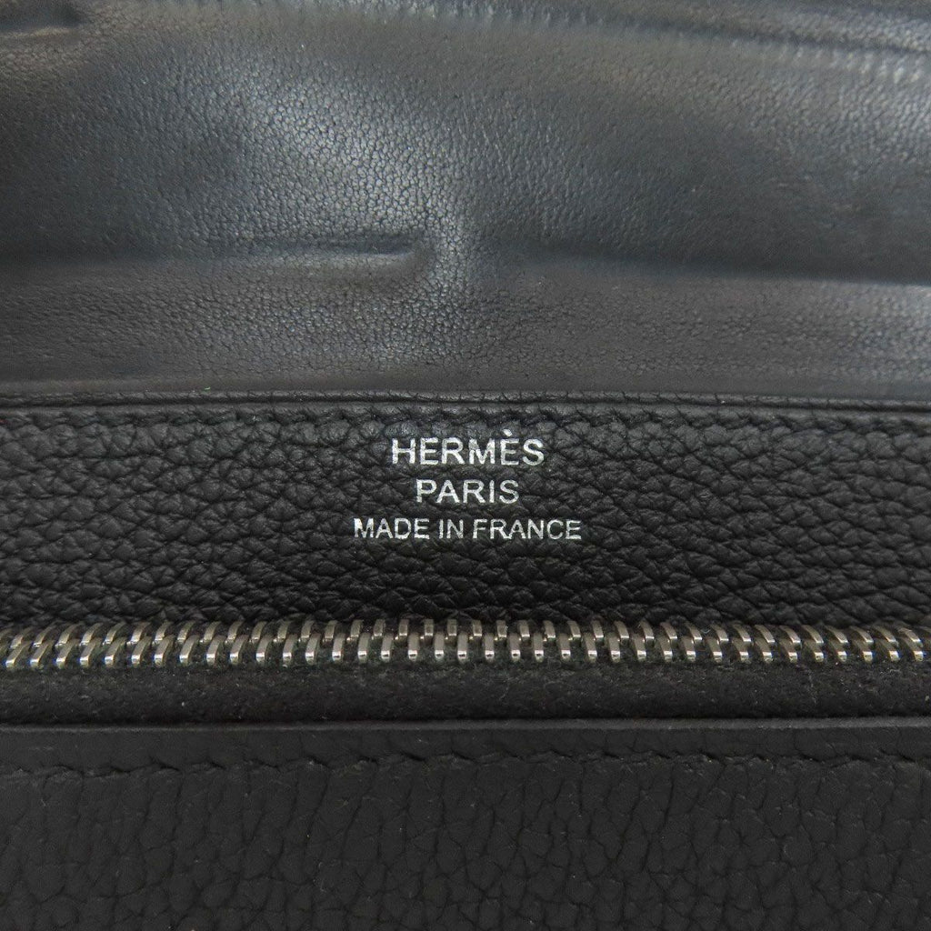Hermes Dogon Compact Silver Coin Case Togo — view 7