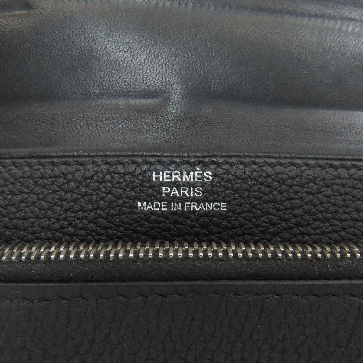 Hermes Dogon Compact Silver Coin Case Togo — view 7