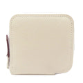 Hermes Silk in Porte-Monnaie Silver Coin Case Epsom